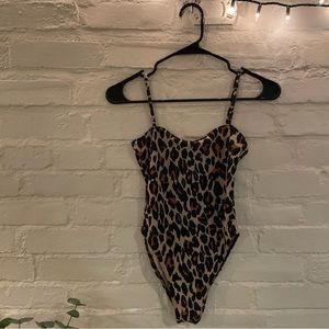 boohoo | animal-print bodysuit